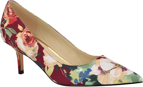 Nine West Women's Arlene Pump, Dark Red Fall Floral Multi 600, 8.5 in Saudi Arabia