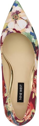 Nine West Women's Arlene Pump, Dark Red Fall Floral Multi 600, 8.5 in Saudi Arabia