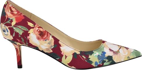 Nine West Women's Arlene Pump, Dark Red Fall Floral Multi 600, 8.5 in Saudi Arabia