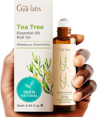 Gya Labs Focus Booster Essential Oil Roll-On - Fresh, Minty Scent Focus Roll On (0.34 fl oz) in Saudi Arabia