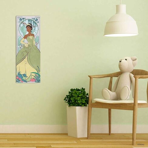 Open Road Brands Disney Princesses Gallery Wrapped Canvas Wall Decor - Soft Pastel Canvas With Ariel, Jasmine, Cinderella and Mulan - Large Princess Wall Art in Kuwait