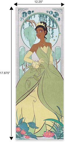 Open Road Brands Disney Princesses Gallery Wrapped Canvas Wall Decor - Soft Pastel Canvas With Ariel, Jasmine, Cinderella and Mulan - Large Princess Wall Art in Kuwait