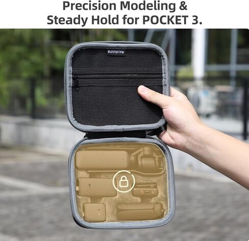 حقيبة حمل لـ DJI Osmo Pocket 3، حقيبة حمل مضادة للماء للسفر، حقيبة حمل ذات هيكل صلب، حقيبة تخزين محمولة للكاميرا، متوافقة مع ملحقات كاميرا DJI Osmo Pocket 3 in Kuwait