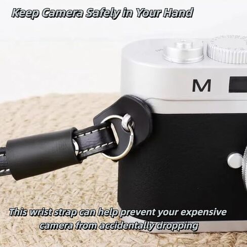 Camera Hand Strap,Leather Camera Wrist Strap for DSLR SLR Mirrorless,Camera Straps for Photographers,Light Brown in Saudi Arabia