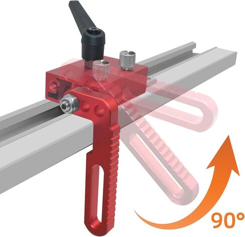 Fence Flip Stop for Woodworking, Aluminum Alloy T Track Limit Stop Type 75 Accessory for Woodworking Flip Stop and Miter Bar for Table Saw, Router Table, Band Saw in Saudi Arabia