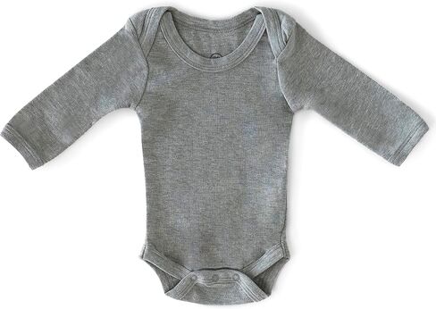 Laas Organic Cotton Unisex Bodysuit, GOTS Certified, Baby, Long Sleeve, One Piece in Kuwait