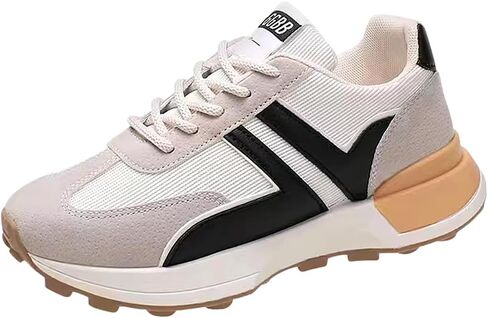 Padgene Sneakers for Women Casual Walking Shoes Comfortable Tennis Lace Up Non-Slip Running Shoes Womens Fashion Sneakers in Saudi Arabia