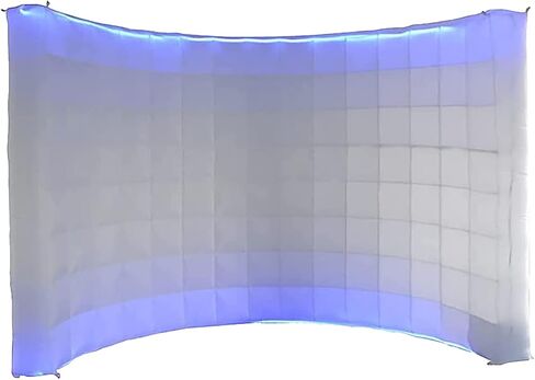 SAYOK Inflatable Photo Booth Wall Selfie Booth Backdrop, Photo Booth Enclosure Portable Inflatable White Photoshoot Background Wall for Party Wedding Events in Saudi Arabia