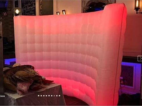 SAYOK Inflatable Photo Booth Wall Selfie Booth Backdrop, Photo Booth Enclosure Portable Inflatable White Photoshoot Background Wall for Party Wedding Events in Saudi Arabia
