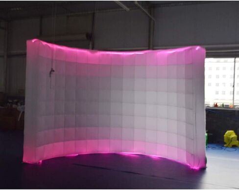 SAYOK Inflatable Photo Booth Wall Selfie Booth Backdrop, Photo Booth Enclosure Portable Inflatable White Photoshoot Background Wall for Party Wedding Events in Saudi Arabia