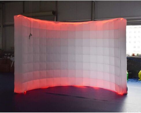 SAYOK Inflatable Photo Booth Wall Selfie Booth Backdrop, Photo Booth Enclosure Portable Inflatable White Photoshoot Background Wall for Party Wedding Events in Saudi Arabia