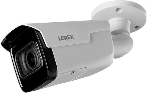 كاميرا Lorex LNB9292BW-4PK 4K (8 ميجابكسل) بيضاء ليلية مزودة بمحركات متغيرة البؤرة ذكية IP رصاصة (4 عبوات). متوافق مع N881B، N882B وNR900X NVRs in Kuwait