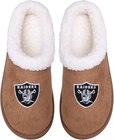 FOCO Las Vegas Raiders شبشب سويدي مغلق من الخلف - مقاس صغير للسيدات in Saudi Arabia