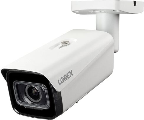 Lorex Indoor/Outdoor 4k (8MP) Ultra HD Bullet Security Camera with Varifocal Lens (Nocturnal 4 Series), 4X Optical Zoom, Vandal Resistant, Heat Mapping/People Counting (2-Pack White) in Saudi Arabia