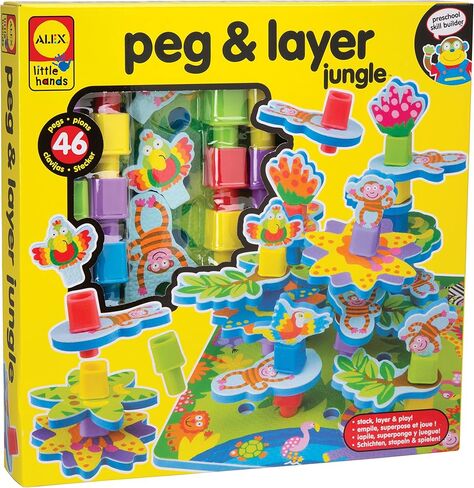 لعبة ALEX Toys Little Hands Peg and Layer Jungle in Kuwait