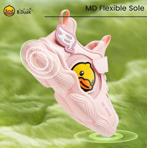 B.Duck Toddler Shoes for Girl and Boy [Comfortable & Fashionable] Kids Shoe Toddler Tennis Shoes Toddler Sneakers for Toddler/Little Kid in Saudi Arabia