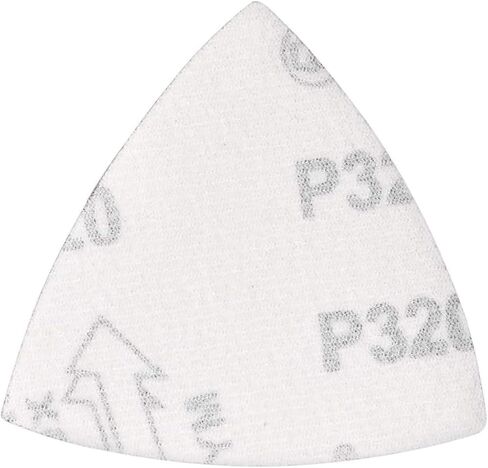 15PCS 180 Grit Triangle Sanding Pad, No-Hole Hook and Loop Detail Sander Sandpaper, Aluminum Oxide Sanding Paper fit Triangular Oscillating Multi Tool in Kuwait