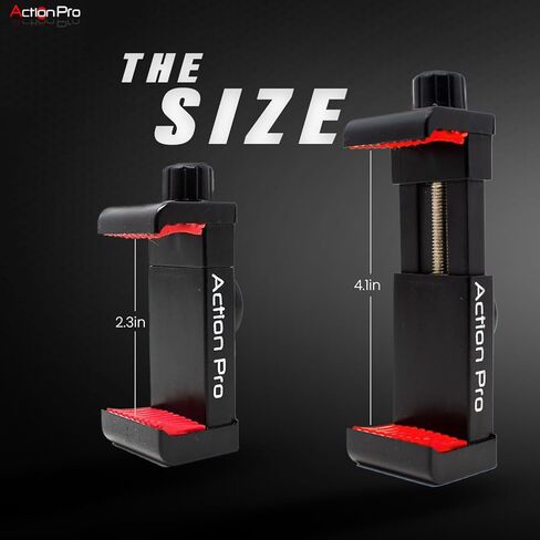 Action Pro™ Phone Tripod Mount Adapter Video Vlogging Universal Smartphone Tripod Holder for iPhone 6, 5, 5C, 5S, Samsung Galaxy S5, S4 Note 4 Note 3 One Plus Redmi Realme Motorola Huawei Vivo Oppo in Kuwait