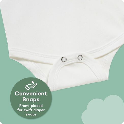 TotAha Baby Long Sleeve Bodysuit, Unisex Baby Clothes for Boy Girl, 0-3-6-18-24 Months, Soft Infant Sleepers for All Seasons in Kuwait
