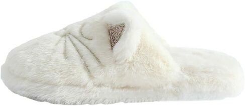 Fuzzy Cat Animal Slippers Animal Raccoon Fluffy Memory Foam Home Cozy Slipper Gifts for Women Girls in Saudi Arabia