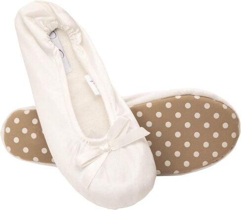Jessica Simpson Women's Satin Ballerina Yoga Slipper with Bow in Saudi Arabia
