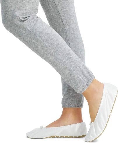 Jessica Simpson Women's Satin Ballerina Yoga Slipper with Bow in Saudi Arabia
