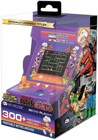 My Arcade Space Invaders Micro Player: لعبة فيديو Mini Arcade Machine، قابلة للتشغيل بالكامل، إصدار مميز قابل للتجميع مقاس 6.75 بوصة in Kuwait