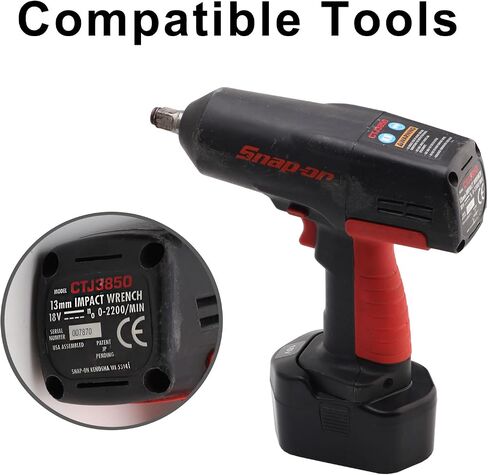حزمة بطارية 3000 مللي أمبير في الساعة لـ SNAP ON 18V 3.0Ah Ni-MH CTB318 CTA3850 CDRA3850 CTB3185 in Kuwait