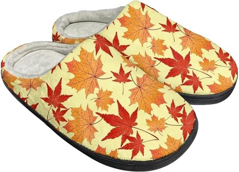 Slippers for Women Indoors and Outdoors, Mens Comfy Flannel Warm Slippers Flat Clogs Winter House Slippers in Saudi Arabia