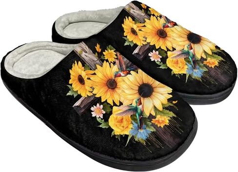Slippers for Women Indoors and Outdoors, Mens Comfy Flannel Warm Slippers Flat Clogs Winter House Slippers in Saudi Arabia