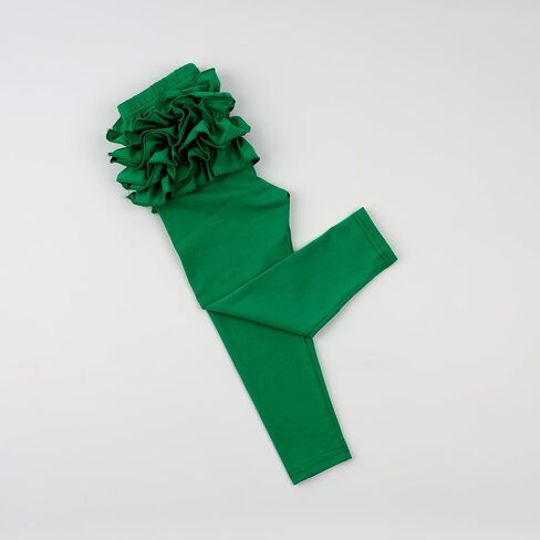 HOOLCHEAN Baby Toddler and Little Girls Ruffles Buttocks Leggings Solid Color Pants in Saudi Arabia