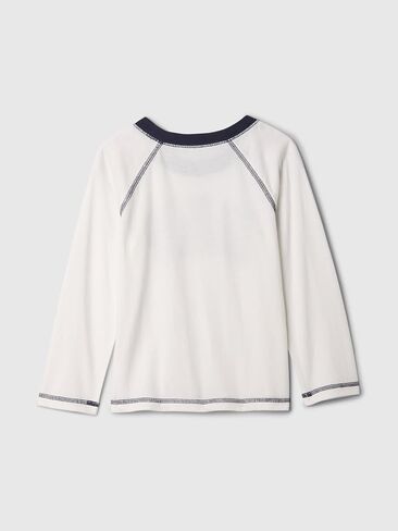 Gap Baby Boys' Long Sleeve Logo Raglan Tee in Kuwait