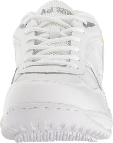 Men's White Lace Work Shoe - Slip Resistant, Breathable, Comfortable + Affordable, Memory Foam Insole, White, 7.5 M US in Saudi Arabia