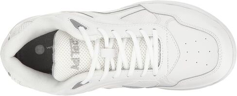 Men's White Lace Work Shoe - Slip Resistant, Breathable, Comfortable + Affordable, Memory Foam Insole, White, 7.5 M US in Saudi Arabia