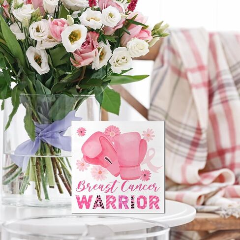 Breast Cancer Awareness Gifts for Women Friends, Breast Cancer Survivor Gifts Fight Breast Cancer Warrior Support Gifts, Breast Cancer Decor Wooden Box Sign, Breast Cancer Awareness in Kuwait