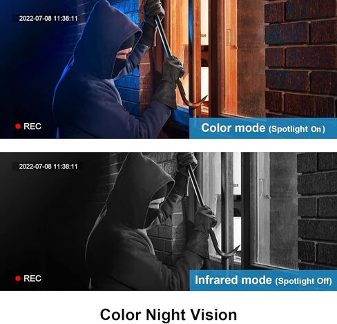 كاميرا أمان NGTeco 4MP لاسلكية خارجية، كاميرا بطارية 2.5K FHD لأمن المنزل مع كشف الحركة، رؤية ليلية ملونة مع ضوء كشاف، تخزين سحابي مجاني لمدة 30 يومًا، متوافقة مع Alexa in Kuwait