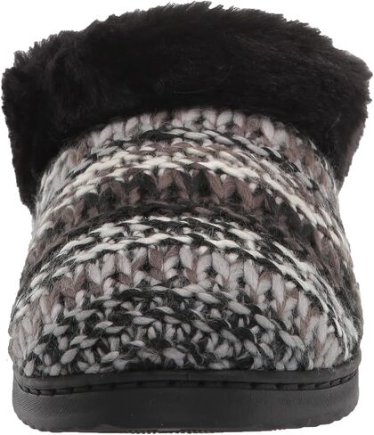 Dearfoams Women's Cora Striped Knit Clog Slipper in Kuwait