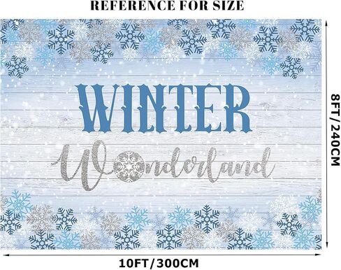 8x6FT Winter Backdrop Winter Wonderland Backdrop Winter Scene Backdrop Winter Party Decorations Banner F226 in Kuwait