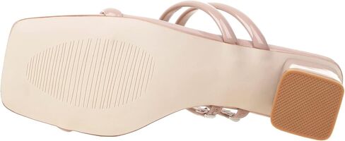 vivianly Strappy Heels Sandals for Women Chunky Heeled Sandals Three Straps Slip-On High Heels with Square Open Toe Sandals in Kuwait