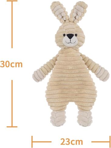Apricot Lamb Corduroy Bunny Soft Loveys for Babies, Security Blanket for Baby Boy and Girl, 11.9 Inches for Infant and Toddlers (Green) in Kuwait