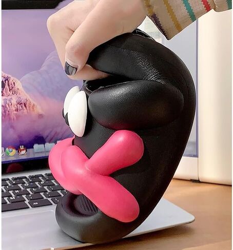Cartoon Slippers for Women, Cute Big Eye Non-Slip Slides Sandals, Summer Funny Novelty Open Toe Beach Pool Shower Shoes Indoor & Outdoor in Saudi Arabia