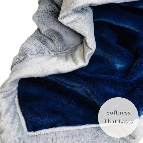 SARANONI | Navy/Gray XL Blanket in Saudi Arabia