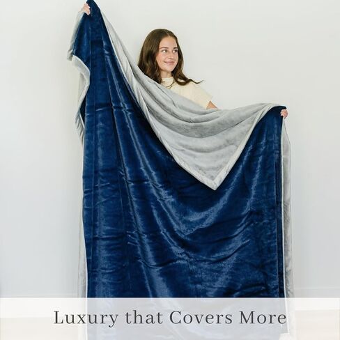 SARANONI | Navy/Gray XL Blanket in Saudi Arabia