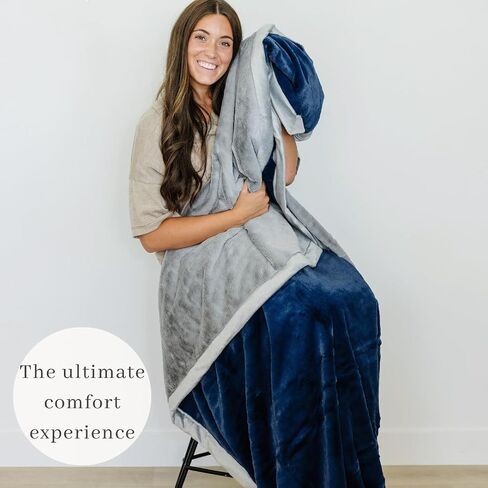 SARANONI | Navy/Gray XL Blanket in Saudi Arabia