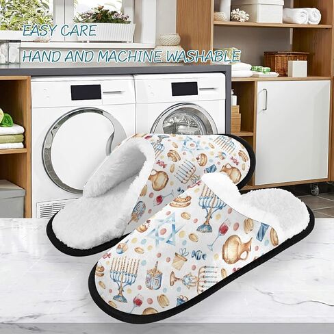 Dussdil Candle Star House Slippers Doughnut Home Spa Slippers Memory Foam Closed Toe Slipper Non Slip for Hotel Bedroom Travel Shoes Women Men M in Kuwait