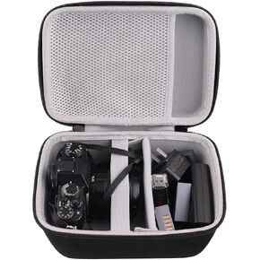WAIYUCN Hard Carrying Case Compatible with Fujifilm X-T50,X-T5,X-T30 II, X-T30, X-T10, X-T20 Mirrorless Digital Camera case (Fits 16-50mm / 18-55mm Lenses)