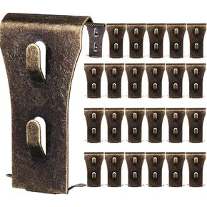 Gisafai 24 Pieces Brick Hooks for Hanging Outdoors Wall Clip Metal Brick Hook Clamp Brick Wall Hanger Steel Picture Lamp Wreaths Hanger Siding Hook Fits 2 1/8 to 2 1/3 Inch Bricks