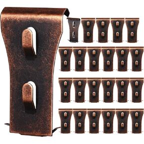 Gisafai 24 Pieces Brick Hooks for Hanging Outdoors Wall Clip Metal Brick Hook Clamp Brick Wall Hanger Steel Picture Lamp Wreaths Hanger Siding Hook Fits 2 1/8 to 2 1/3 Inch Bricks