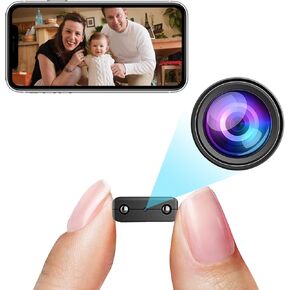 Smallest WiFi Spy Camera,Wireless Hidden Camera,HD1080P WiFi Security Camera,Portable Vdeo Surveillance with Night Vision,Motion Detection,Cloud Storage,Remote Viewing for Security with iOS Android