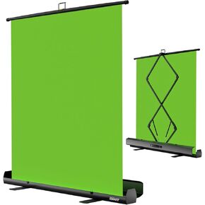 EMART Upgrade Green Screen, 61x72in Collapsible Chroma Key Panel for Background Removal, Portable & Retractable Wrinkle-Resistant Green Backdrop with Stand for Streaming, Photographic Studio, TikTok